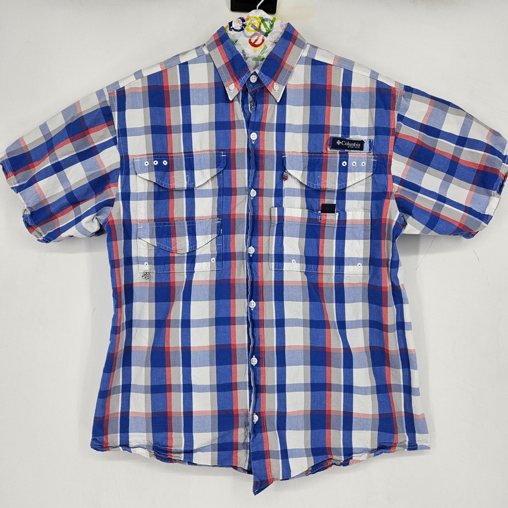 Columbia Shirt Mens Small Super Bonehead PFG Vented Fishing Omni Shade‎